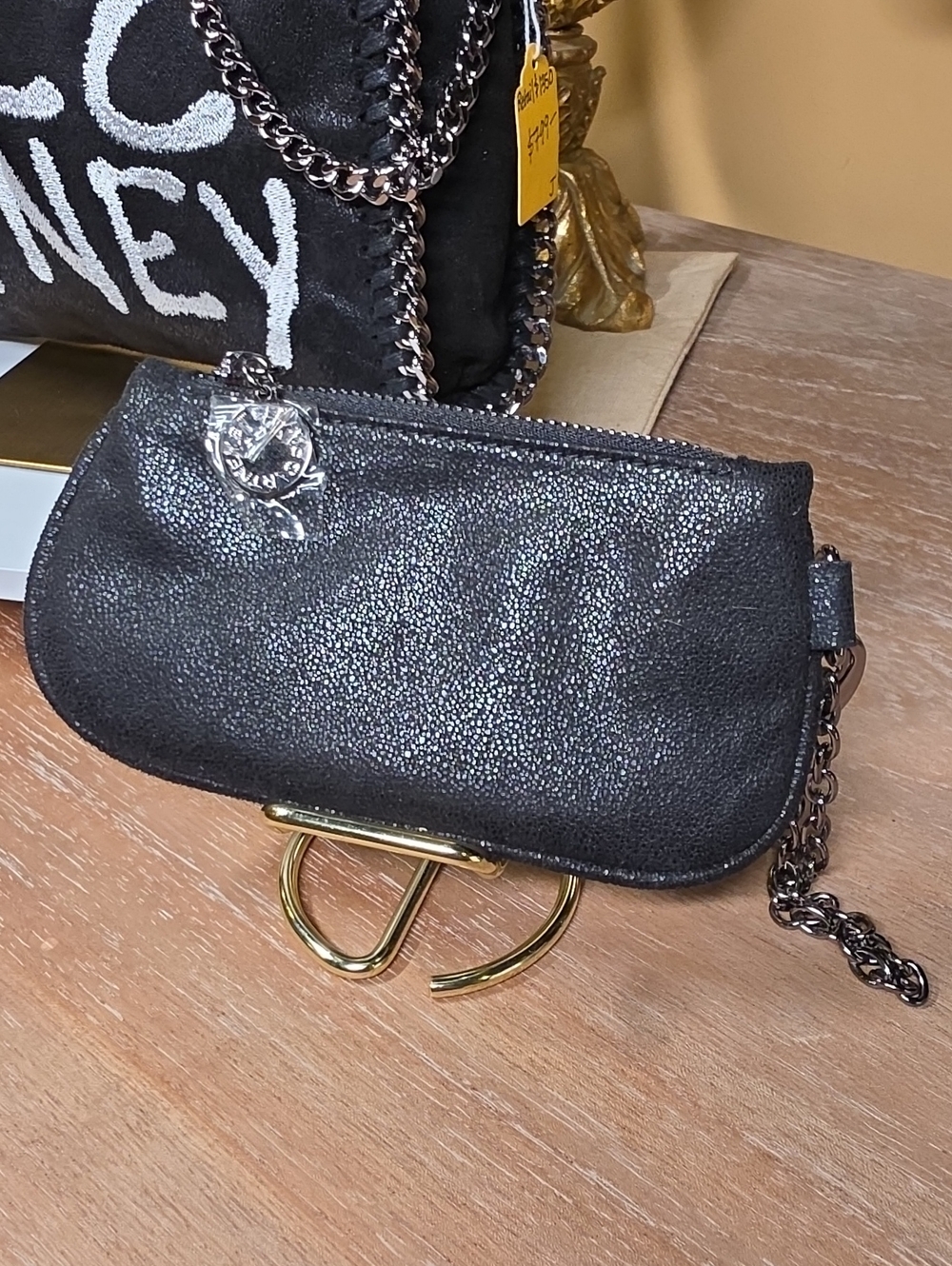 Stella McCartney Falabella Graffiti Logo Fold-Over w/ Matching Pouch SET! - Picture 13 of 16